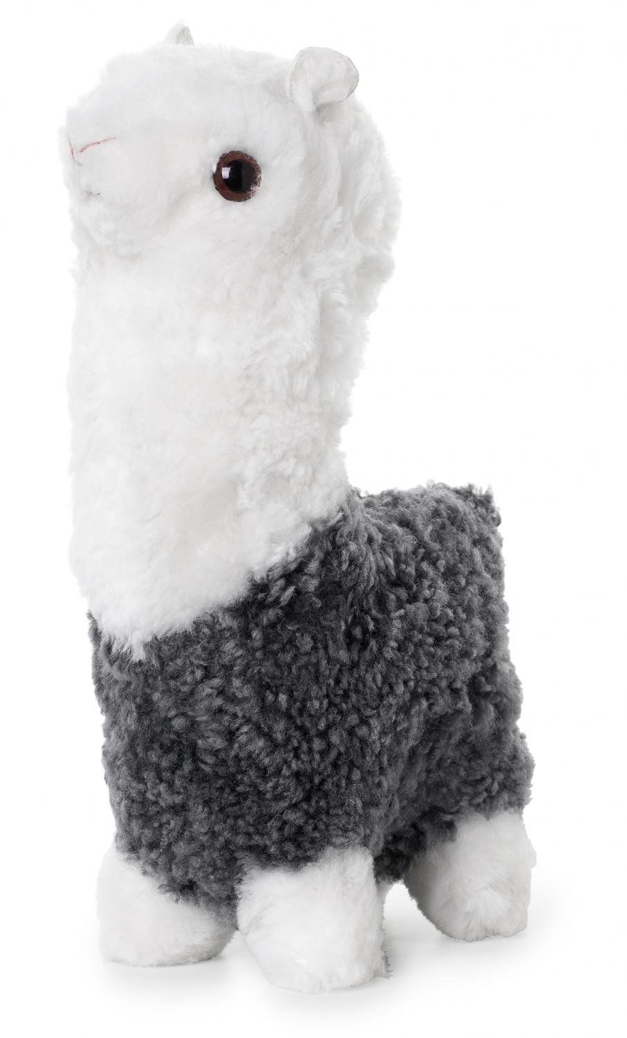 Curly Alpaca - Charcoal/White