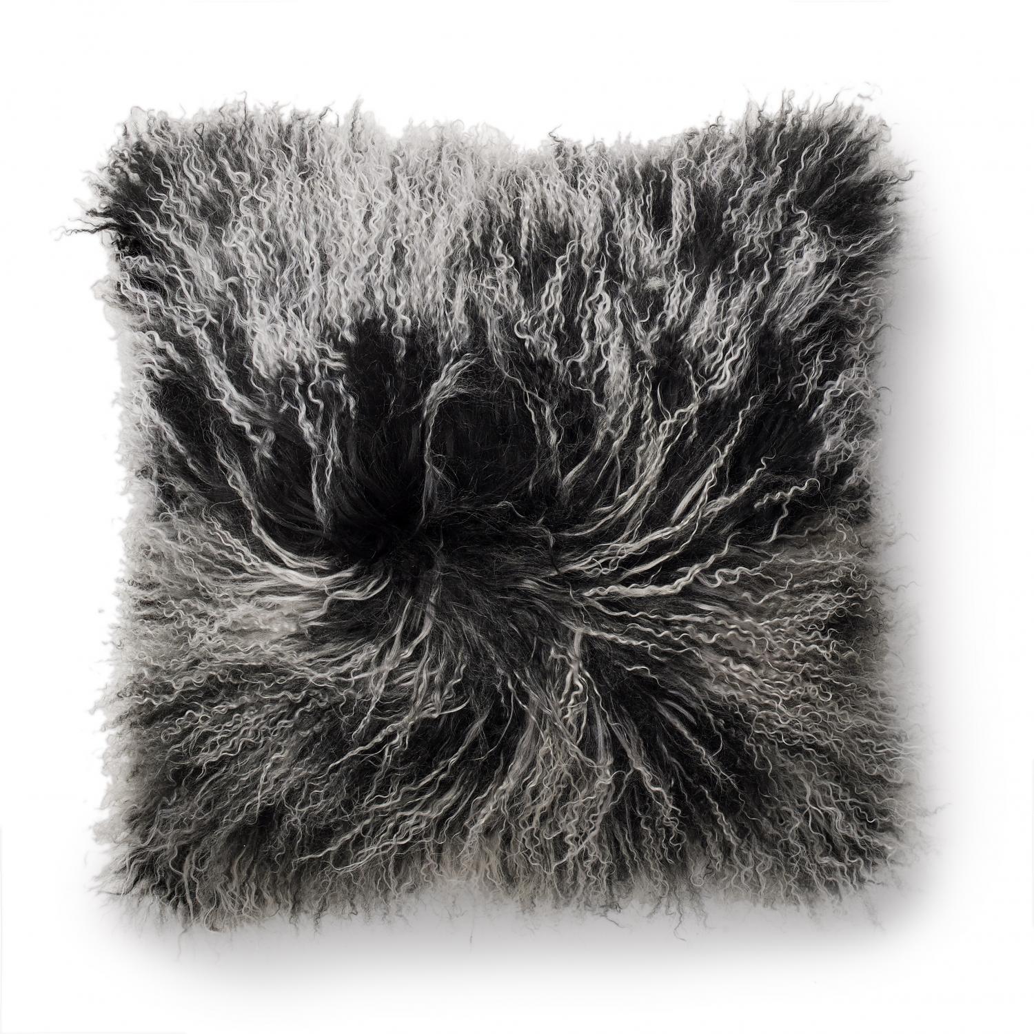 Shansi Cushion cover - Black Snowtop