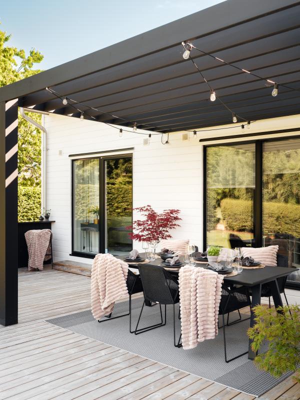 Stripy Blanket - Taupe