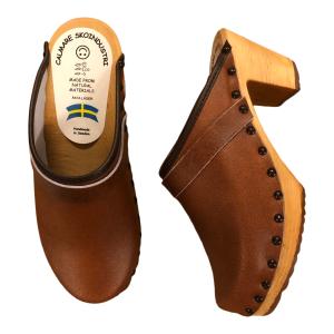 Trätofflor Antoinette high