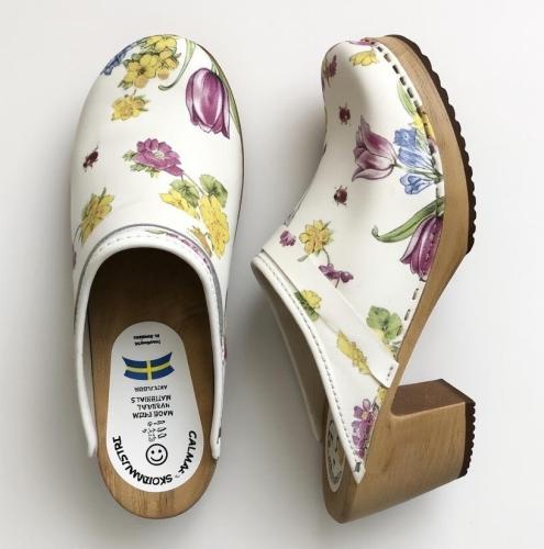 Träskor Felicia high sommarblomma