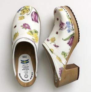 Träskor Felicia high sommarblomma