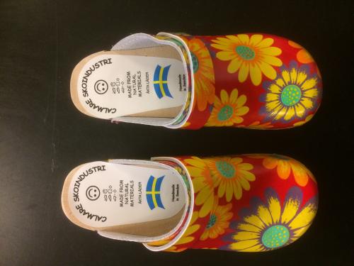 Träskor barn flower