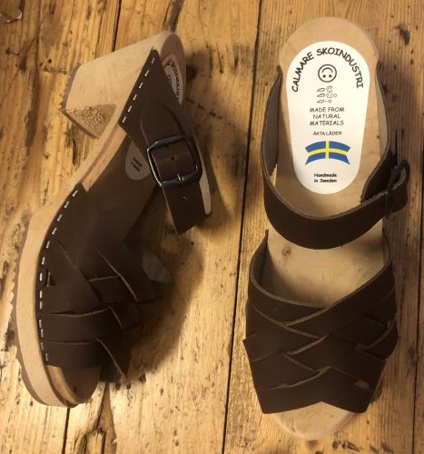 Trätofflor Maria high