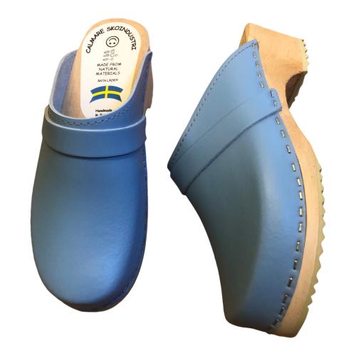 Trätofflor Original ljusblå