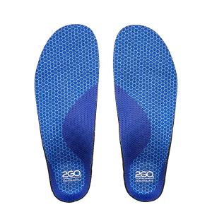 2GO Arch Support High skosula för högt fotvalv, par visas rakt ovanifrån.