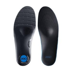 2GO Core Comfort skosula för högt hålfotsstöd, visas med både ovansida och undersida bredvid varandra.