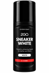 2GO Sneaker White – vit skofärg som återställer och fräschar upp färgen på vita skor i läder och textil.