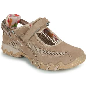 Allrounder Niro beige hybridsandal i mocka och mesh med justerbar vristrem, reglerbar hälrem och stötdämpande sula.