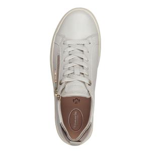 Tamaris Comfort Sneaker med Dragkedja – Offwhite