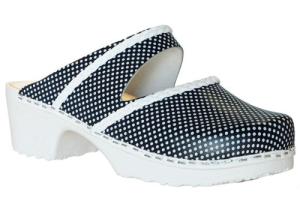 Charlotte Mjuktoffel Navy/White