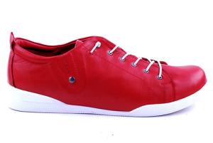 Charlotte Röda Damsneakers Storlek 43 till 45