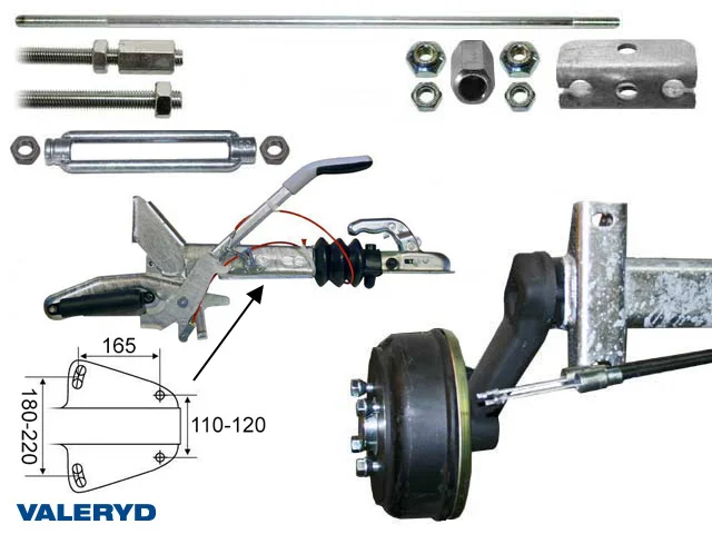 Axelpaket Knott 1050 Kg 1900/2400  4x100