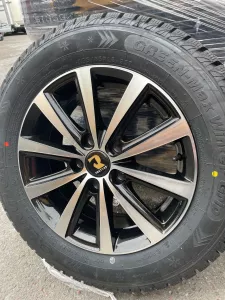 165 13C Dubbdäck på alufälg 5 bultad (paket med två kompletta)