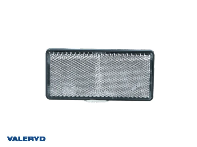 Rektangulär reflex Radex självhäftande vit 103x51 mm