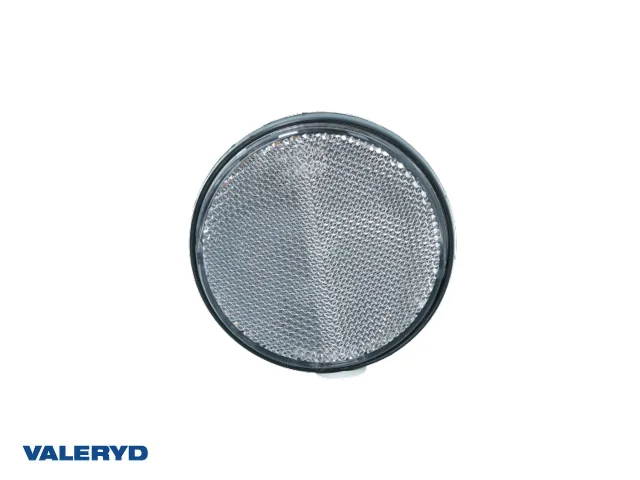 Rund reflex Radex Ø80 mm vit med skruv