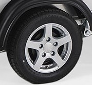 Debon aluminiumfälgar 12" uppgradering