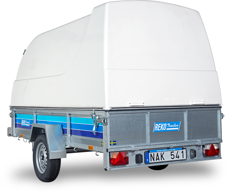 Reko med glasfiberkåpa 283x135 bromsad 1000kg