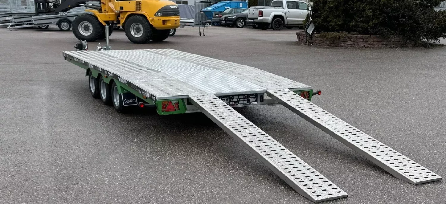 Hyr stort flaksläp 3500kg