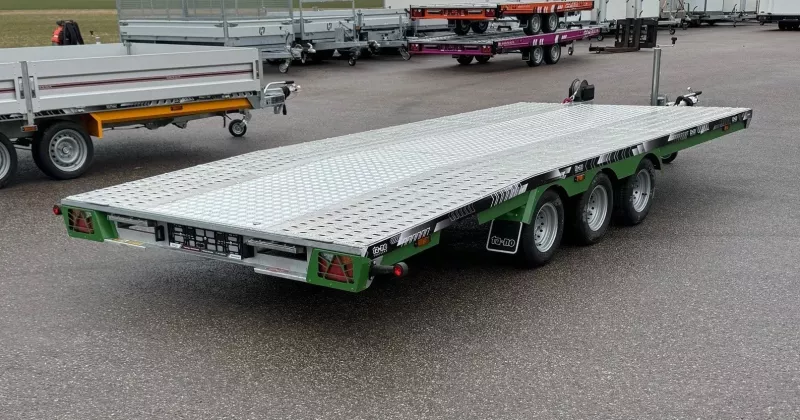 Hyr stort flaksläp 3500kg