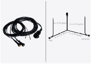 Kablage kpl m 5-pol.kontaker