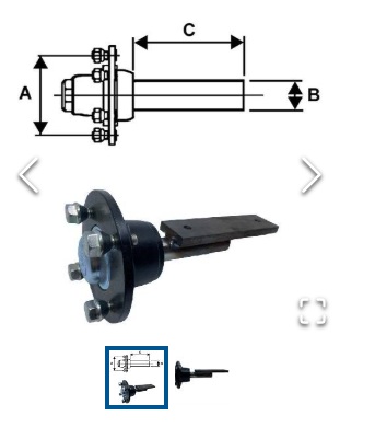 Obromsat nav 4x100 Laxo 1200