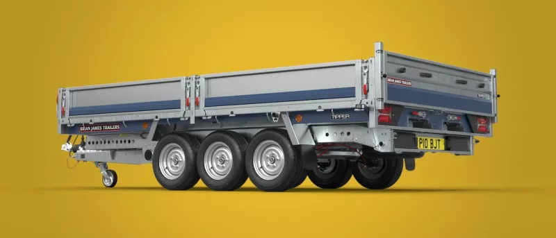 Tipper 526 - 4.0m x 2.0m, 3500kg, 3 Axle, 12" Wheels