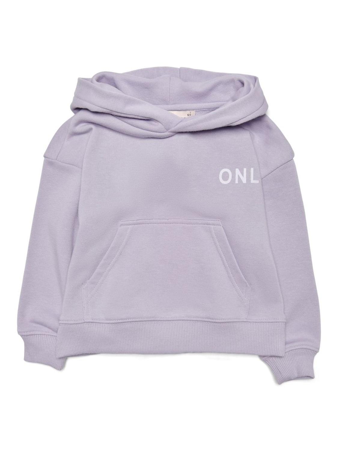 ONLY KOMNEVER L/S SMALL LOGO HOODIE