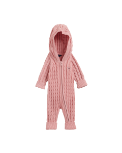 GANT COTTON CABLE ZIP COVERALL SUMMER ROSE