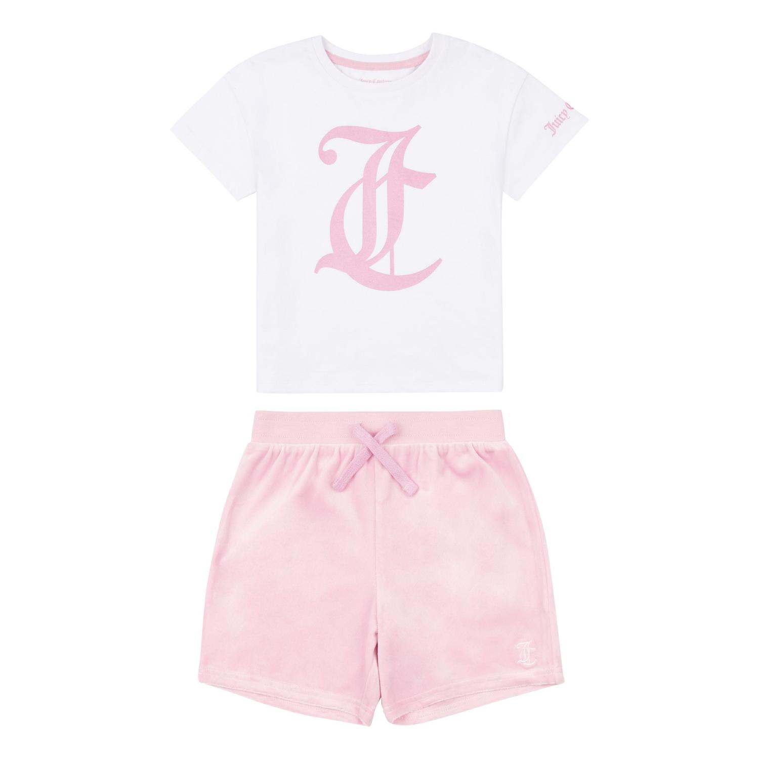 JUICY COUTURE SHORTS SET PINK