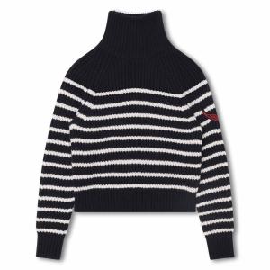 ZADIG&VOLTAIRE POLO NECK SWEATER X15397 NAVY