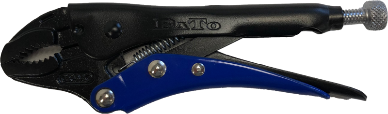 BATO Svetstång/hålltång CJ 5" 125mm. Gap 0-26mm. Böjda käftar med trådklämma