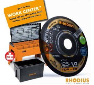 Kapskiva Rhodius XT38 125x1.0mm - KIT