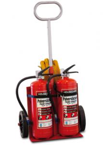 Släckarkärra för heta arbeten inkl 2x6kg:s pulversläckare (55A)