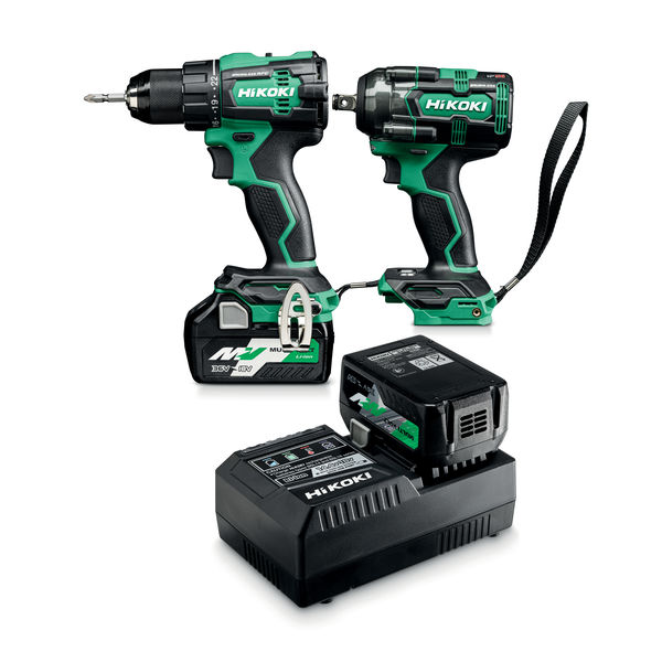COMBO KIT HIKOKI KC18DE/WR18DH MED 2ST MULTIVOLT 36/18V BATTERI & LADDARE