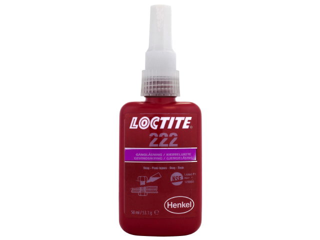 Gänglåsning svag Loctite 222