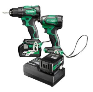 COMBO KIT KC18DE (DS18DE/WH18DE) MED TVÅ ST MULTIVOLT BATTERIER OCH LADDARE