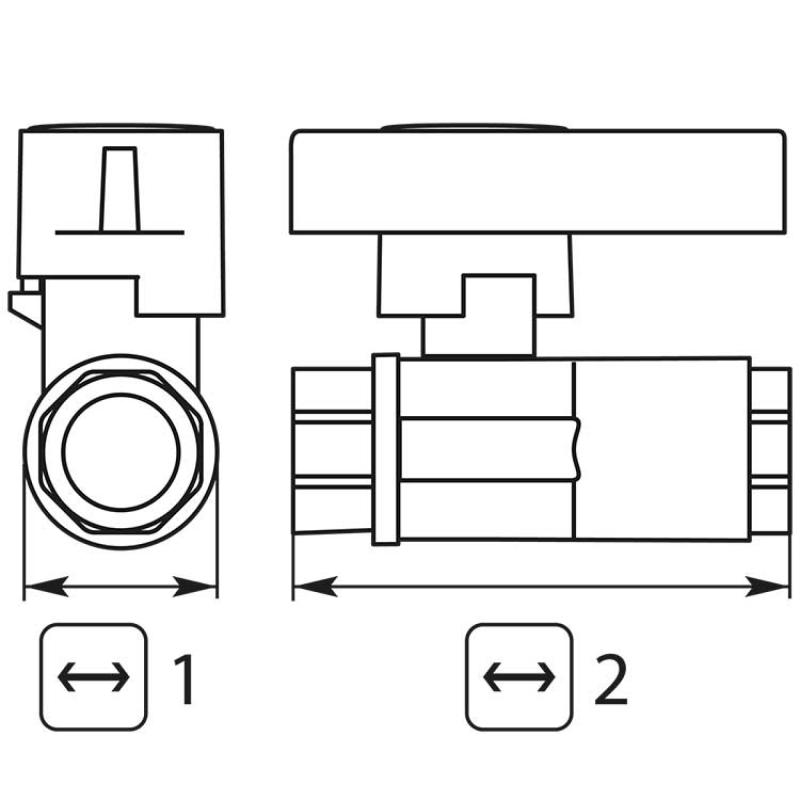 Kulventil 3/8" 210bar Mässing