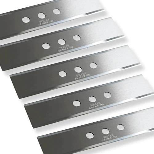 3-Hole Razor Blade 100mm Long – Tungsten Carbide | Sollex