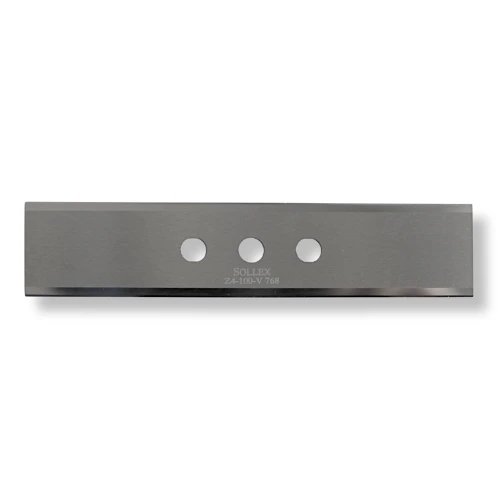 3-Hole Razor Blade 100mm Long – Tungsten Carbide | Sollex