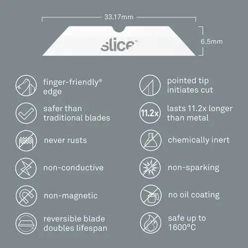 Slice ceramic knife blade 10408 with description