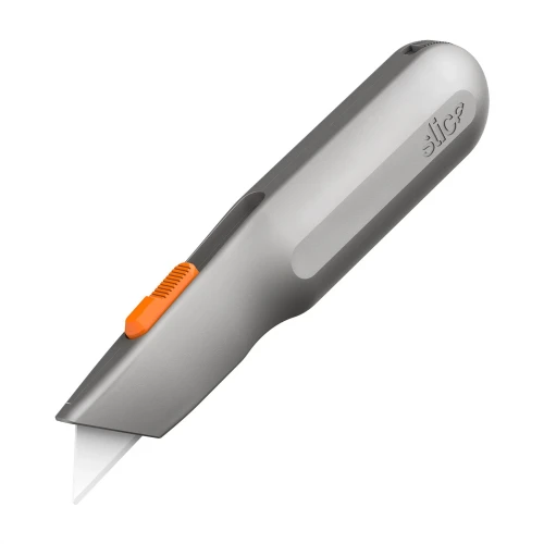 Slice 10490 Manual Utility Knife, Metal Handle Grey/Orange - Buy Slice Safety Knives from Sollex