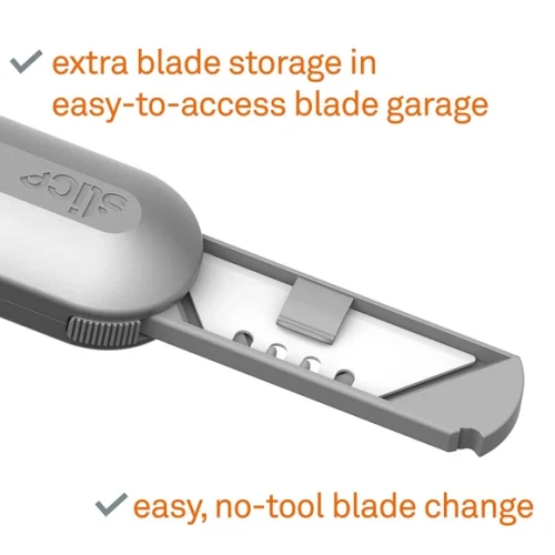 10490 Slice knife has a storage space for knife blades - Buy safety knives from Sollex