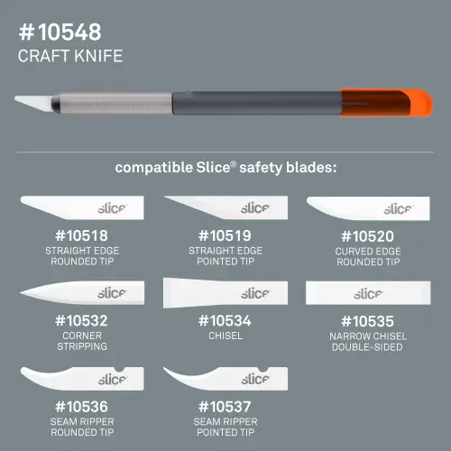 Slice Craft knife 10548 and belonging ceramic knife blades