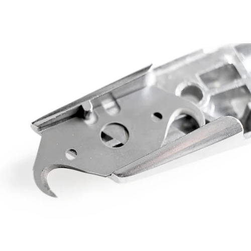 10 lames de couteau Stanley avec crochet et grand trou au centre pour couteaux et couteaux de sécurité - Sollex