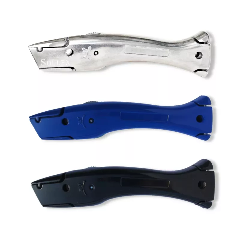 Dolphin knife 1280 in silver, black and blue - Buy knives and blades online at sollex.se