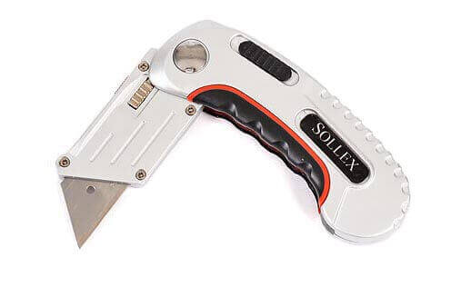 stable, smooth and reliable folding knife for cutting work and very safe - Sollex