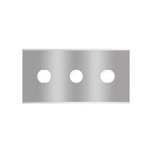 Sollex straight 3-hole industrial razor blades 2-030-r