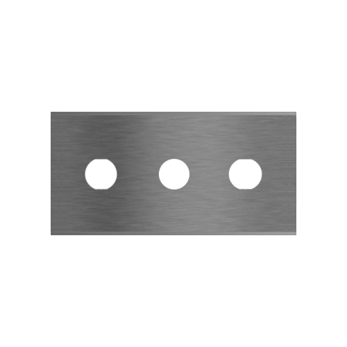 Straight 3-hole industrial razor blades 2-068