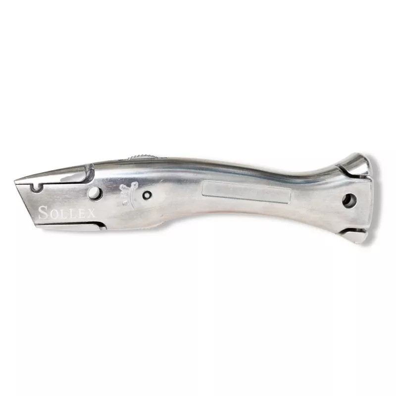 Dolphin knife 1280 - Universal silver carpet knife original with holster - Buy utility knives and blades online at sollex.se